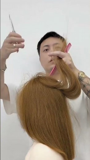 Soft Korean Layered Haircut That Instantly Elevates Your Look ✨#haircuttutorial