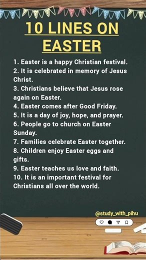 10 Lines on Easter | Easter Essay in English | Easter Festival | What is Easter? | Essay on Easter