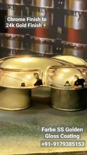 Amazing Chrome to Gold Solution - Farbe SS golden Gloss Gold Durable spray coating on chrome