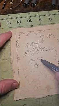 How to quickly make a fantasy map - part 1/2 #mapart #dnd #drawing