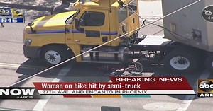 FD: Bicyclist, UPS truck collide; woman burned