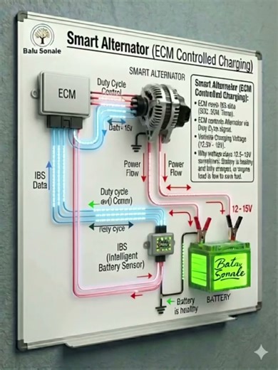 Smart Alternator System (ECM Controlled Changing)