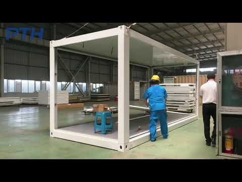 PTH Container House Installation Process Display