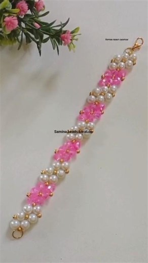 Simple & Elegant Pearl Bracelet Tutorial for beginners🩷🤍 || Bracelet Tutorial #diy #beads #bracelet