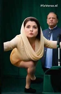 Nawaz Sharif & Maryam Nawaz on Stage With Funny Dance | Funny Moment Captured