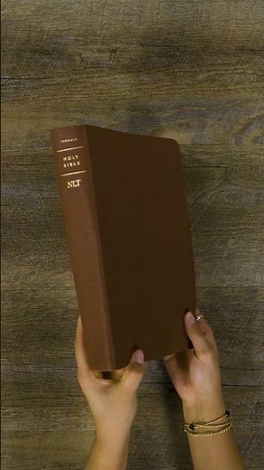 NLT Super Giant Print Bible, Filament-Enabled Edition | brown genuine leather