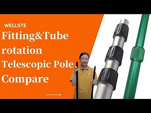 Fitting and Tube rotation Twist Telescopic Pole | Wellste