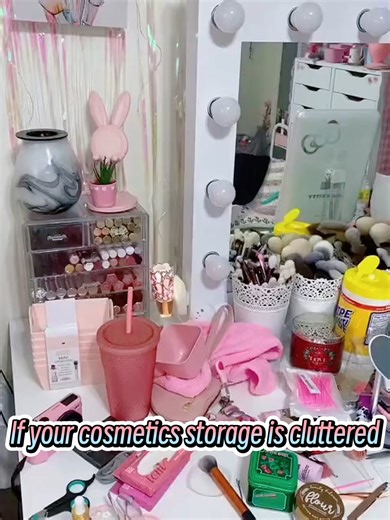 #storagecabinet #Cosmeticstorage If your cosmetics are cluttered, try this multi-tiered storage cabinet. It keeps things neat and tidy.