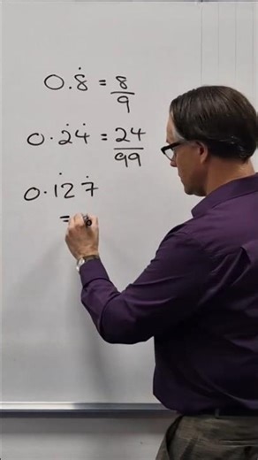 Simple recurring decimals #maths #mathstips #mathstipsandtricks #mathshacks
