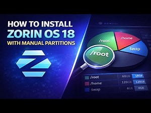 How to Install Zorin OS 18 with Manual Partitions based on Ubuntu 24.04 Noble Numbat (4K)