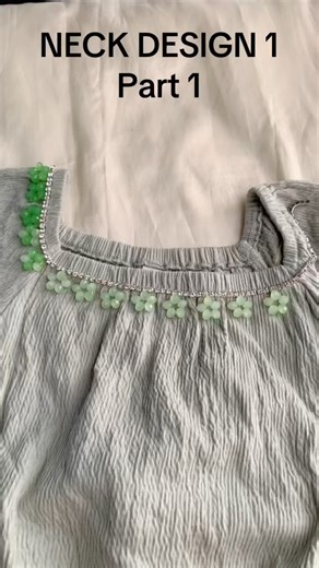 NECK DESIGN 1 : Part1 #tutorialbyt #embroidery #beginnersstitch #beadsembroidery #beads #neckdesign