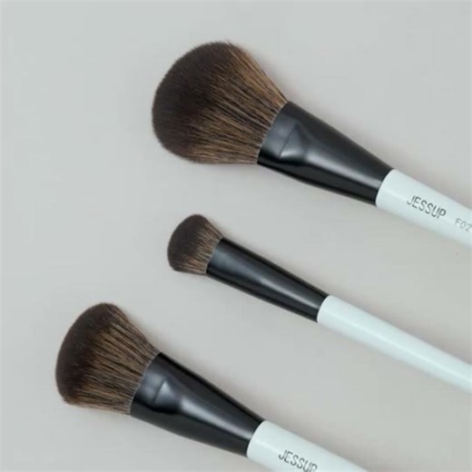 Jessup Makeup Brushes Set 2/3/6/10PCS,Double Sided Foundation