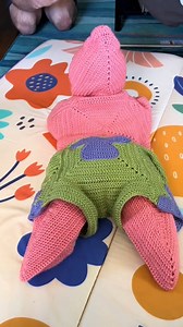 Thousands of stitches and over a month of work but how cute is my little Patrick!? #crochet #crocheters #patrickstar #spongebob #cutebaby #babyoutfit | Crochet World