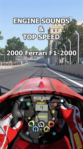 2000 Ferrari F1-2000 Engine Sounds & Top Speed 🏎️ F1 2020