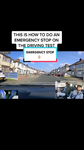 Emergency Stop Driving Test Tips