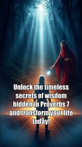 Unlock the timeless secrets of wisdom hidden in Proverbs 7 and transform your life today! #proverbs