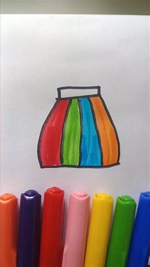 skirt colour drawing #trendingshorts #viralshort #horror