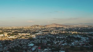 Time lapse of a city skyline - Free Stock Video