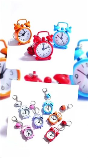 Small metal table clock