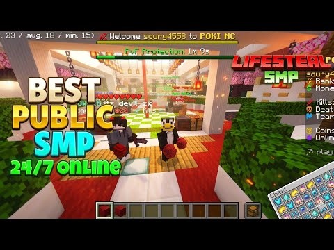 💯 New Best Public Lifesteal SMP Minecraft 1.21 | Cracked 24/7 Server | Java + PE | Free To Join 🎮