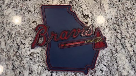 Atlanta Braves 3D Plaque - Custom Printed - Etsy