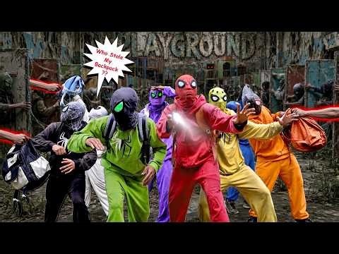 Bros 8 Spider-Man Got Tricked in The Scary PLOT Inside Abandoned PLAYGROUND ( Mystery Action POV )