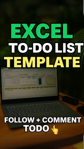 Excel To-Do List App 🤯 Forget Notion & Todoist ❌ This is a Dynamic To-Do List Template/ project planner built in Excel: ✅ Live progress tracking 🗓️ Monthly Weekly calendar sync 🚦 Priorities filters Want it? Follow Comment TODO 👇 (Save this before you forget 🔖) #exceltemplate #spreadsheets #productivity #exceltips #todolist