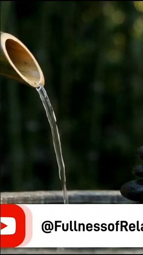 Relaxing Bamboo Water Fountain Sounds & Piano for Sleeping | Black Screen