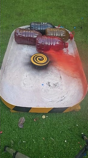 10KG Beyblade vs Giant Color Bottles – Wait for end!