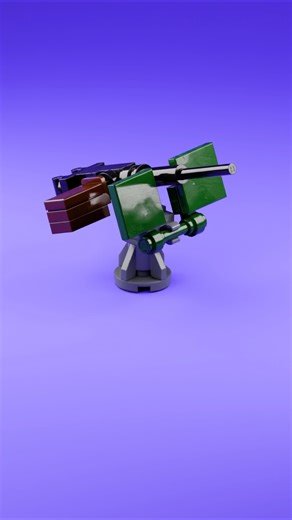 LEGO M2 Browning Machine Gun 🔥 Mini Bricks Military Build