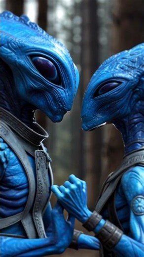 two hyper realistic aliens slow dancing in an alien forest❤️💕 #endlessuniverse ❤️😮😔