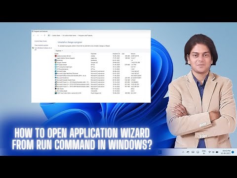 How to Open Application Wizard from Run Command in Windows?
