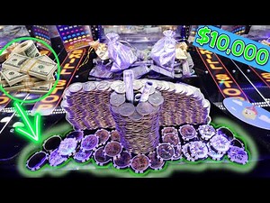 🤑They Will Never Let Me Play This Game Again because of This! $10k. High Stakes Coin Pusher *ASMR*