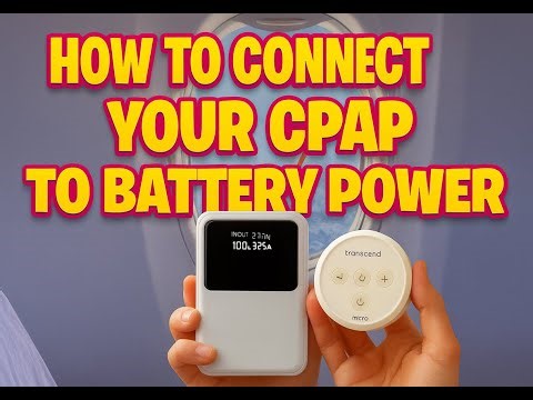 How to connect your travel Cpap to battery power