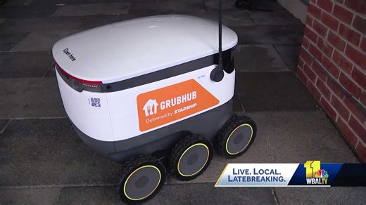 TU testing food delivery by robots