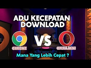 Test Internet Speed Chrome VS Opera Mini Application | Which one is better