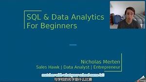 用Sql进行数据分析-入门级别（含中英字幕-机翻）-SQL & Data Analytics for Beginners