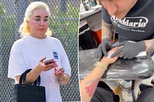 Amanda Bynes shows off new tattoo in Hollywood after flaunting 30-pound Ozempic weight loss