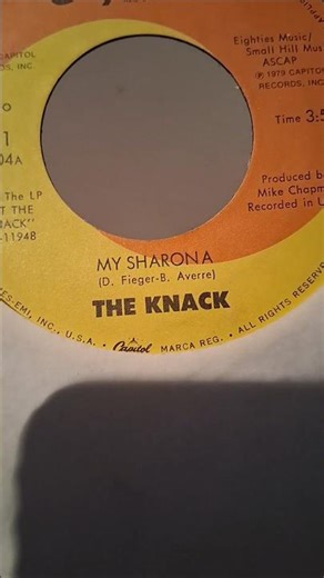MY SHARONA! #theknack#mysharona#capitolrecords#1979#vinyl#45rpm#rock#fyp#number1hit#usa#powerpop#70s