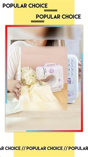 Portable Mini Electric Sewing Machine for Beginners 12 Stitches Foot Pedal Night Light Speed Cont...
