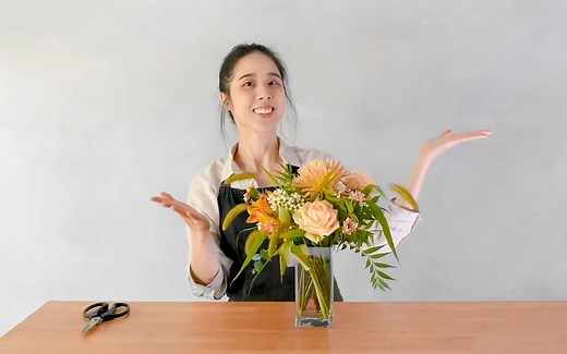 【花艺教学】花与花瓶，7种不同形状的花瓶插花