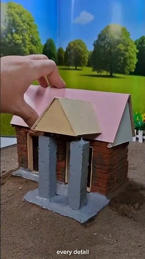 Making a dream house with mini bricks #DIY project