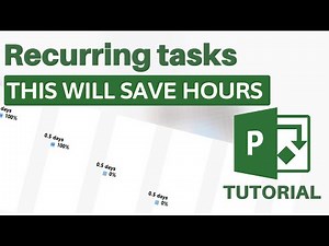 MS Project - How to Create Recurring Tasks