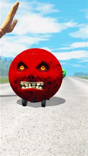 Giant Evil Green Ball is Coming! 😱 | BeamNG.drive Crazy Road Chaos