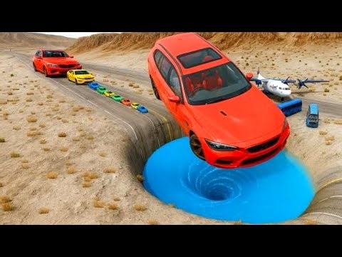 Car vs Blue Vortex! What Happens Next Will Shock You!