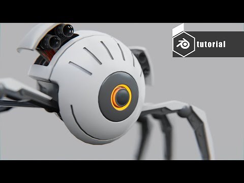blender 2.92 spider robot modeling - rigging - animation