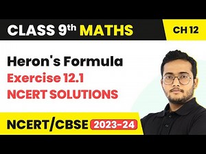 Heron's Formula - Exercise 12.1 (Q1 - Q6) NCERT Solutions | Class 9 Maths Chapter 12