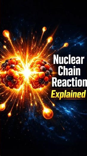 Nuclear Chain Reaction Explained #nuclear #chainreaction #fission #physics #science #atom #shorts