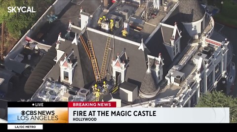 Attic fire at historic Magic Castle in Hollywood draws quick response from LAFD crews