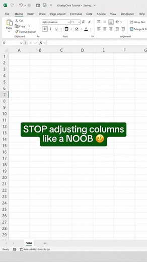 Excel Automation Hack: Auto Adjust Columns with VBA